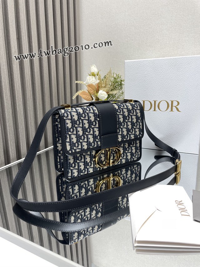 Dior专柜新款迪奥高仿原单蒙田30老花链条款肩背斜挎包 djfk1267